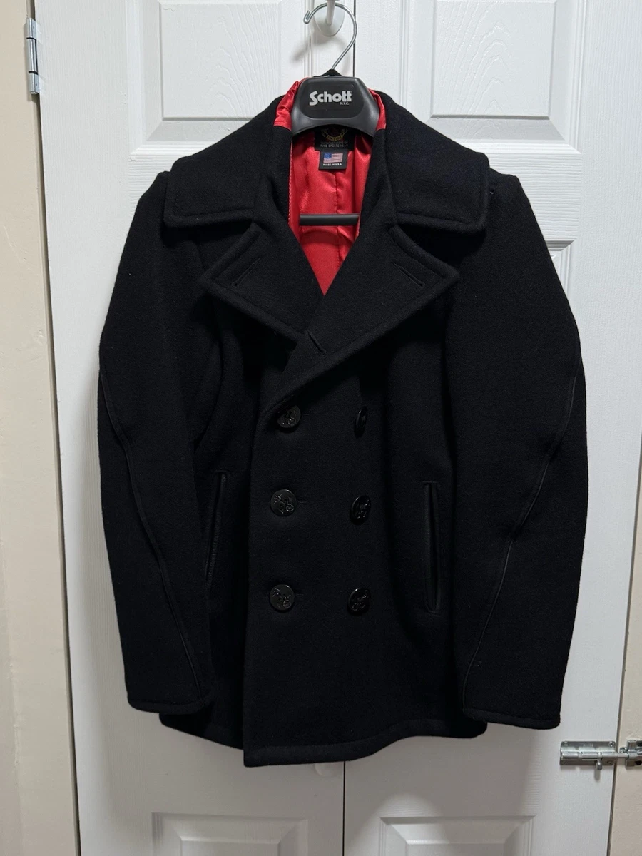 SCHOTT Pea Coat Coats for Men for Sale | Shop New & Used | eBay