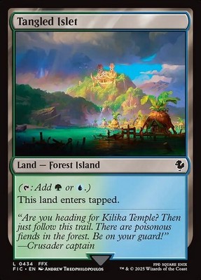(x4) Tangled Islet 434 Play Set L Normal FIC MTG NM