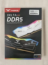 Team Group 16GB (2 x 8GB) 288-Pin PC RAM DDR5 6000 (PC5 48000) Model FF4D White