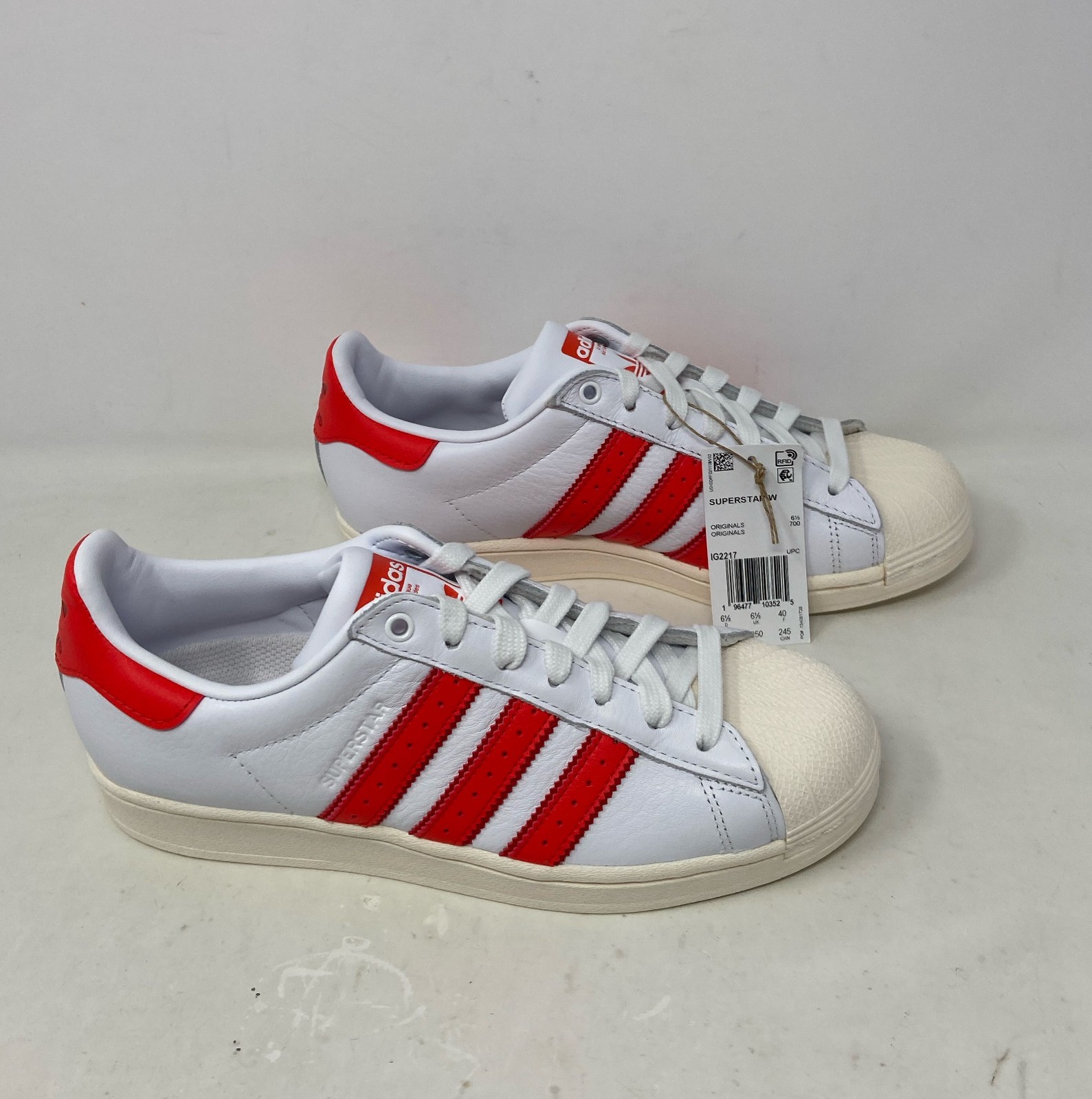 adidas Superstar W IG2217 Cloud White/Vivid Red Women’s Size 8