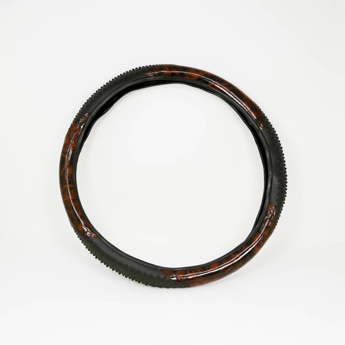 Universal Massage Grip Wood Style Steering Wheel Cover 14.5-15.5 - Picture 1 of 1