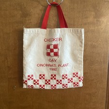 Vintage Extremely Rare Ralston Purina Checker Day Cotton Employee Swag Bag 1992