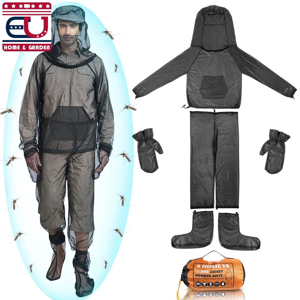 Unisex Mosquito Suit Jacket with Hood Mitts Outdoor Mesh Bug-Proof Protection
Opens in a new window