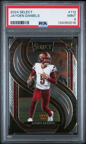 2024 Panini Select #112 Jayden Daniels Rookie RC PSA 9