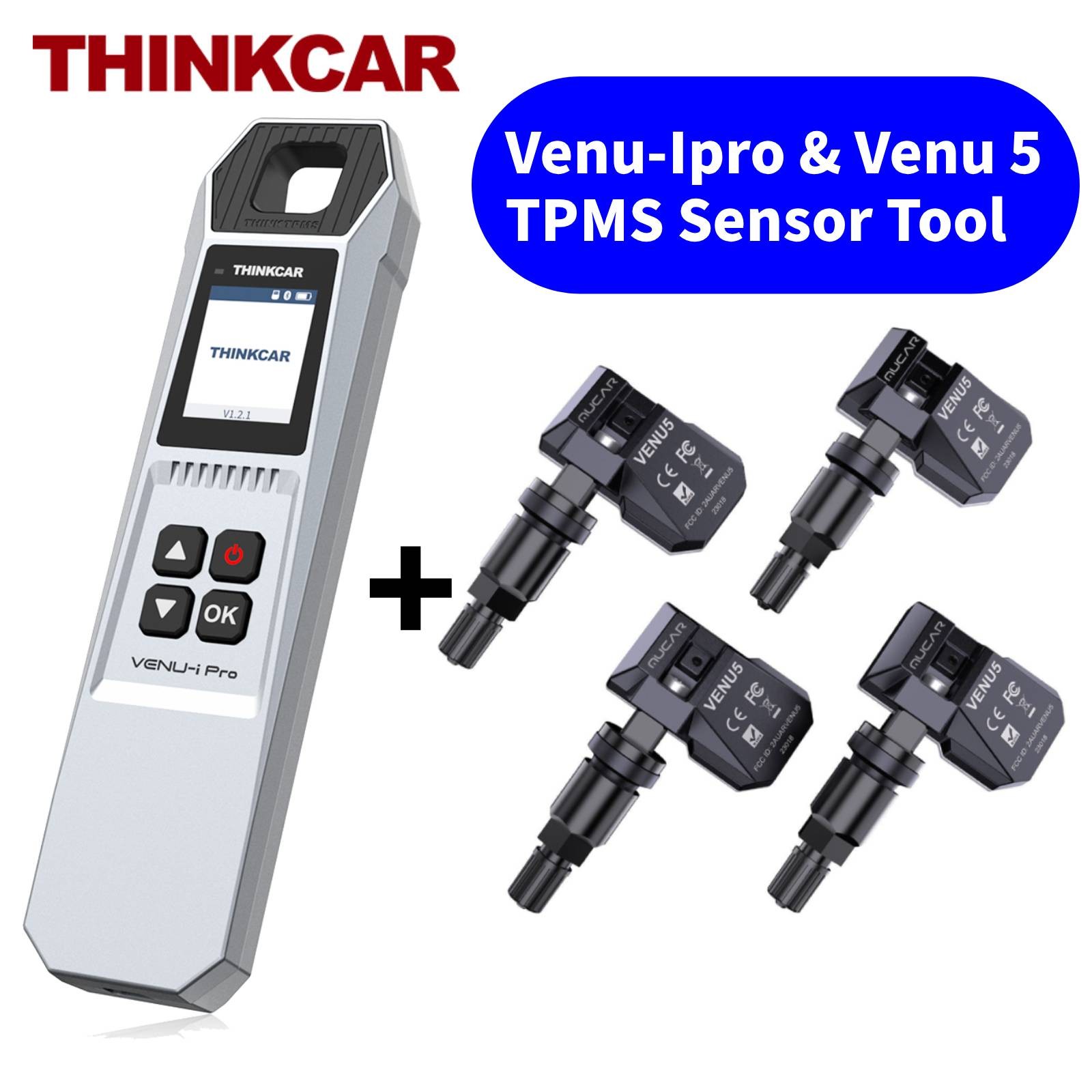 THINKCAR TPMS Tool Set VENU Ipro & VENU5 Tire Pressure Sensor programming USA