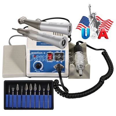 Lab Marathon Electric Micromotor Polishing /35KRPM Motor Handpiece / Burs Drill