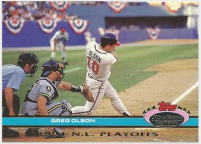 1991 Topps Stadium Club Skydome - Greg Olson #134