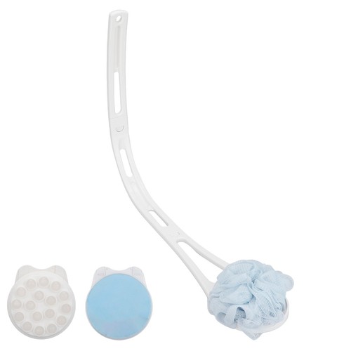 Shower Brush Set Skin Exfoliating Bath Back Sponge Scrubber Brush With Long TJS - Bild 5 von 24