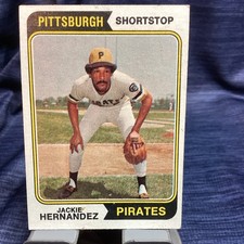 Topps 1974 Jackie Hernandez #566 Pittsburgh Pirates MLB Base Set Card