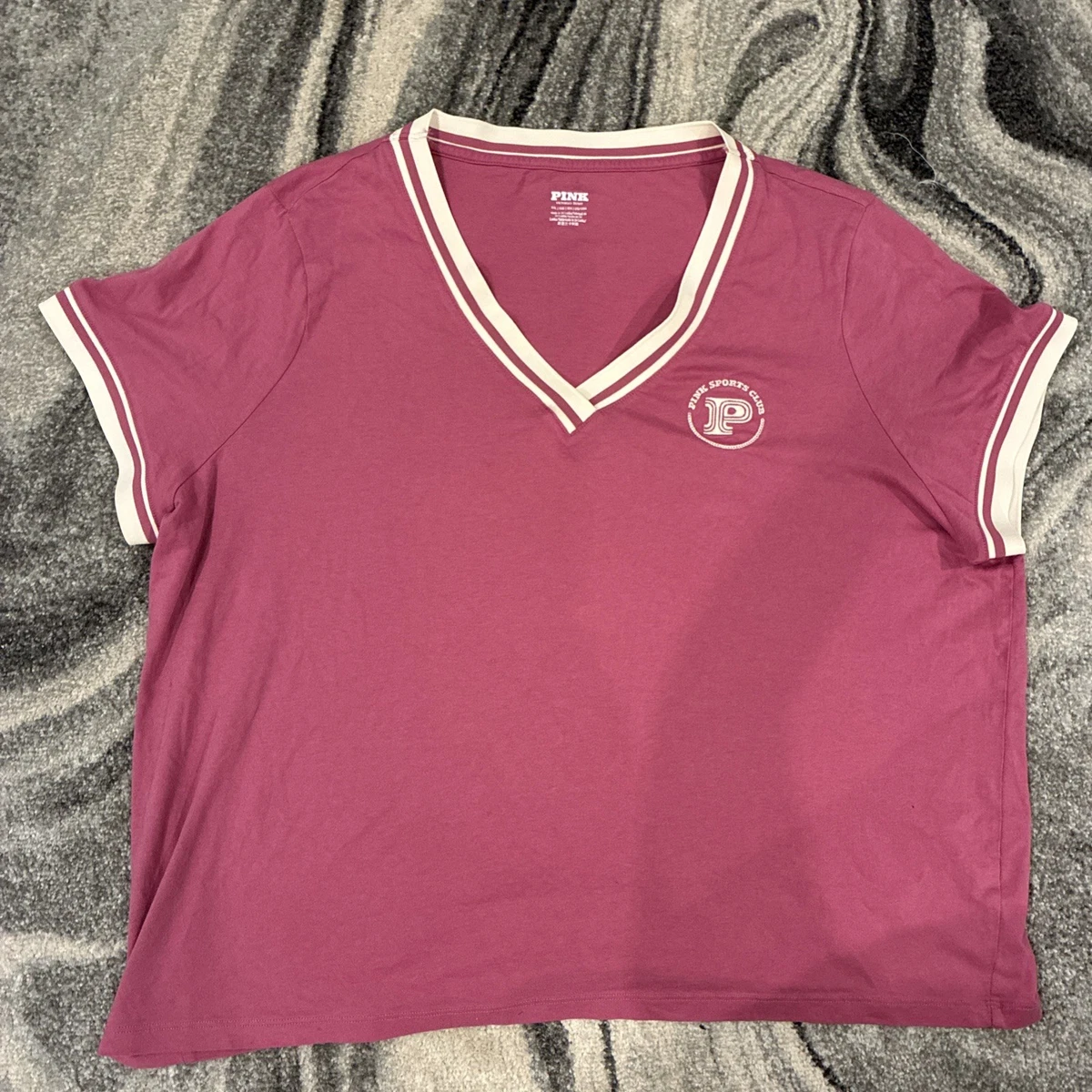 T-shirt imprimé à col rond - Rose - - 8.00