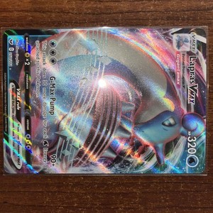 Pokemon TCG Lapras Vmax Sword & Shield Base Set 050/202 NM