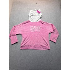 Hello Kitty Sanrio Pink Fleece Sleepwear Hood...