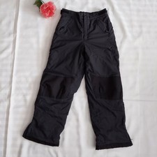 LL Bean Kids' Youth Sz 12 Cold Buster Snow Pants Black Thinsulate Adjustable Ski