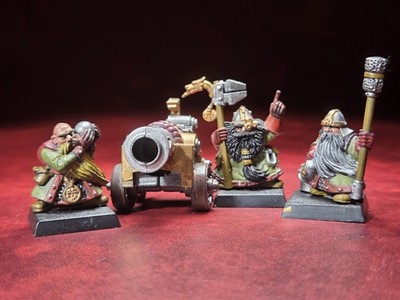 Warhammer Dwarf Cannon & Crew Battle for Skull Pass Zwergenkanone The Old World