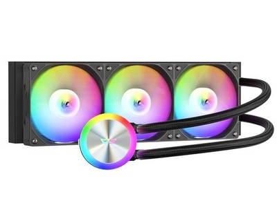 darkFlash Liquid CPU Coole ARGB PWM Daisy Chain Connection Fans AIO DF-DG360D-BK