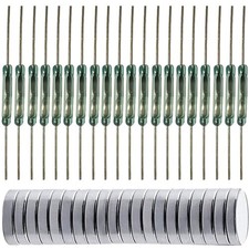 Glas Reed-Schalter Magnetkontakt 20 Stück 2x14mm für Sensoren Elektronik