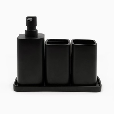 ZCCZ Bathroom Accessory Sets, 4 Pieces Bathroom Accessories Complete Set Vani...