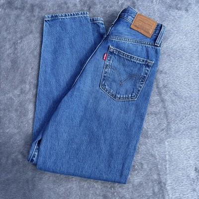 Levi's High Loose Taper Jeans Women's Size W24L25 Blue Denim 