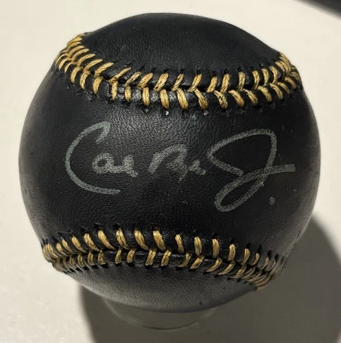 Cal Ripken Jr Signed Rawlings Official Black Baseball JSA Baltimore Orioles