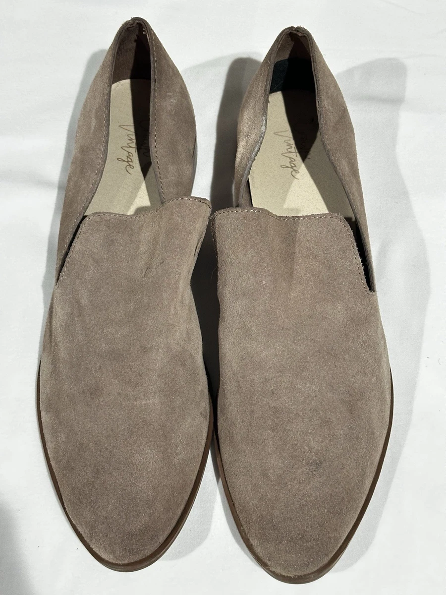 Crown Vintage Suede Slip On Flats Loafers Tan Beige Women’s Size 9.5 CROWN VINTAGE Womens Shoes Flats Tan Loafers Tassels Suede  main image 2