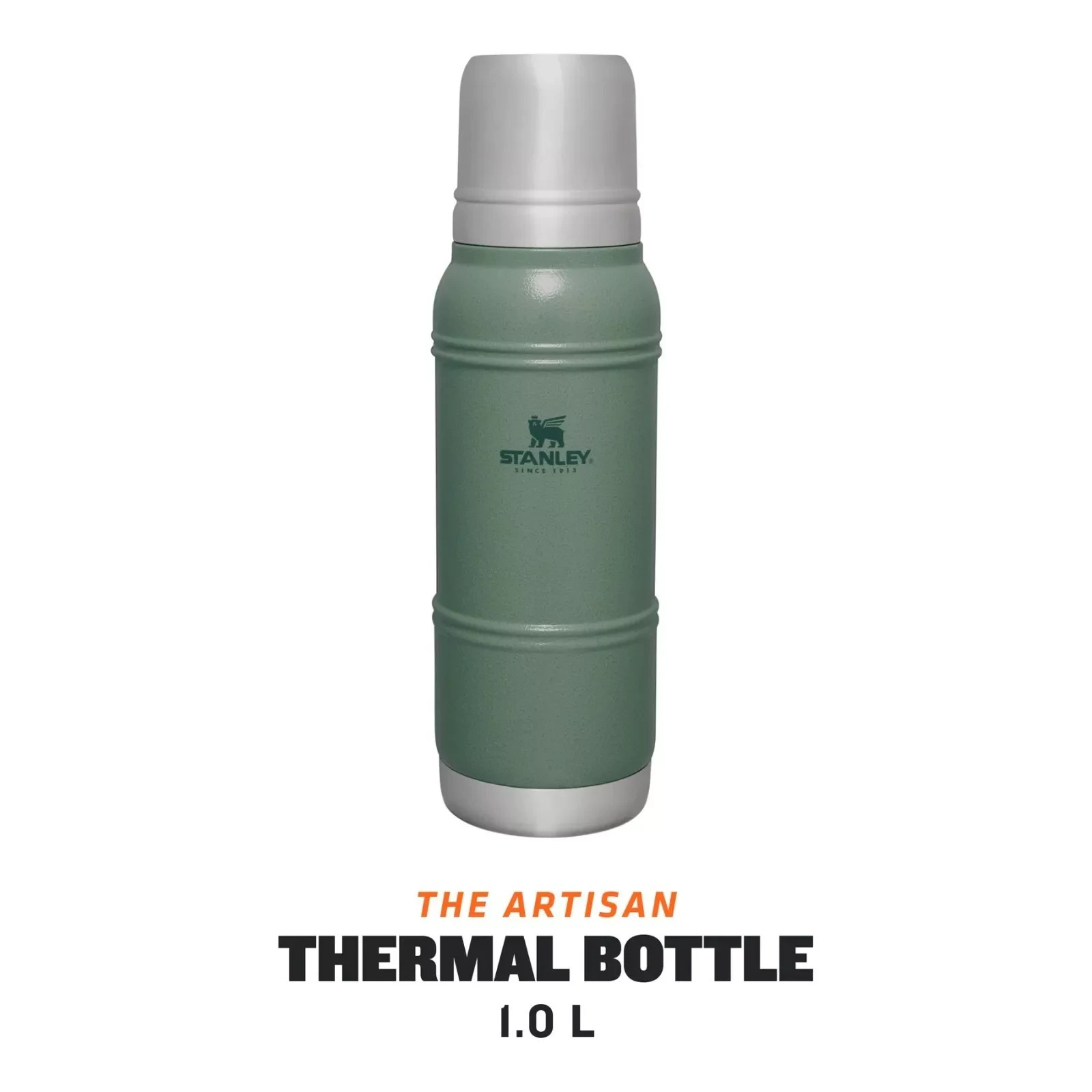 STANLEY THE ARTISAN THERMAL BOTTLE - VACUUM FLASK - HAMMERTONE GREEN 1L - NEW