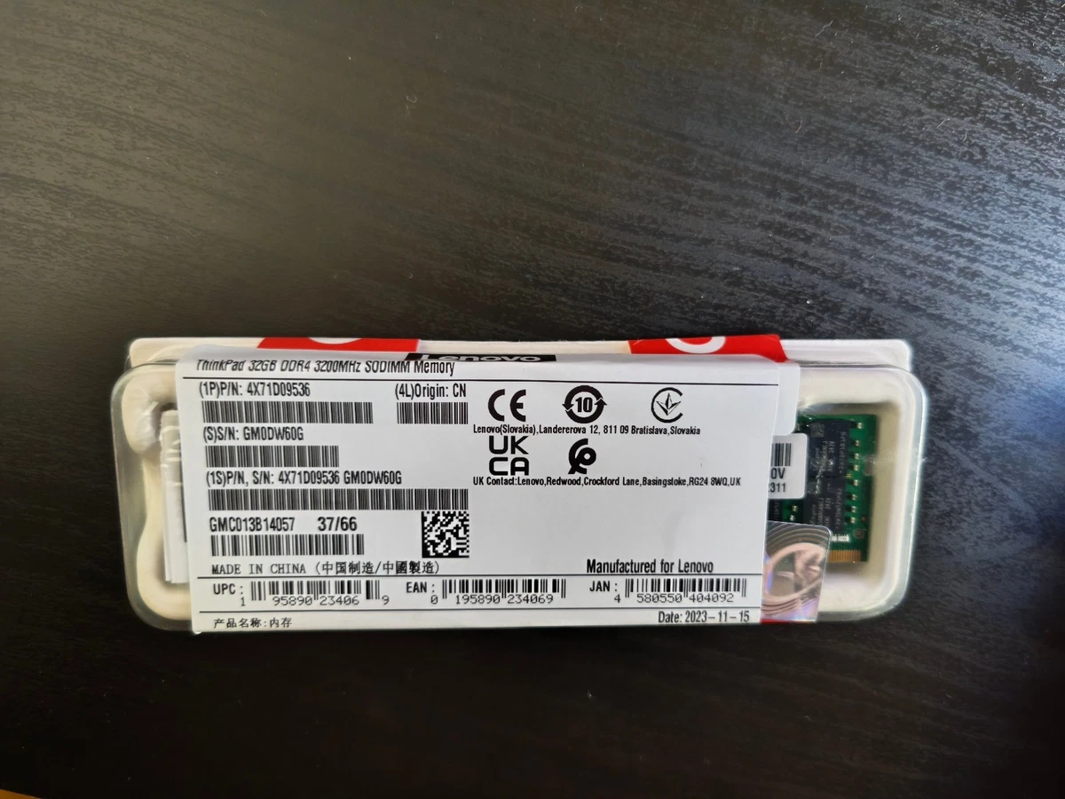 Barrette RAM 1 Go DDR 333 MHz Pour Lenovo ThinkPad R51 – PC-2700 – Neuve