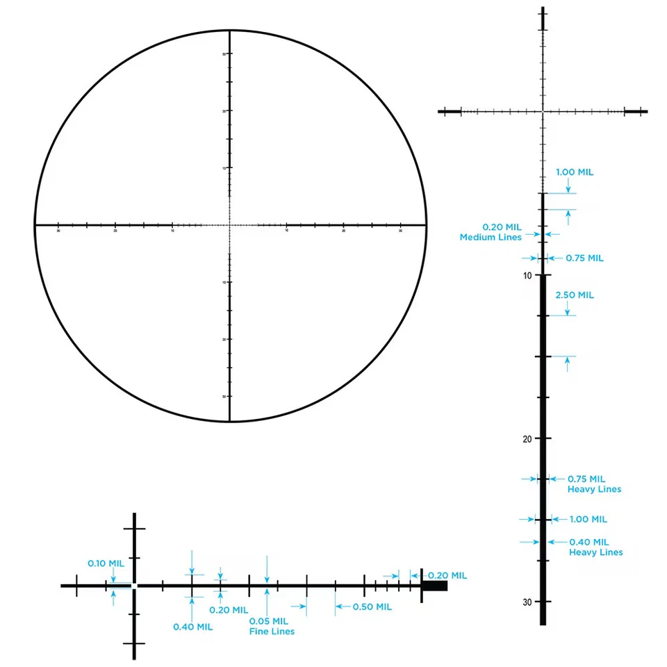 Mira para rifle Leupold Mark 5HD 7-35x56 35 mm M5C3 frontal focal TMR mate FFP | 176594 Foto 2 de 2
