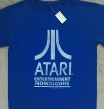 Vintage Atari Entertainment Technologies Weathered Logo T Shirt  Size Medium
