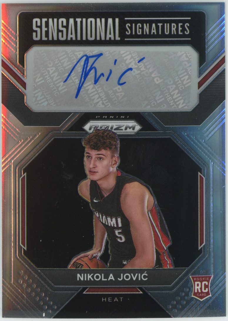 Nikola Jovic 2022-23 Panini Prizm Sensational Signatures RC #SS-NJ 24422