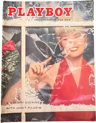 Playboy Magazine December 1955 Centerfold Playmate Janet Pilgrim 