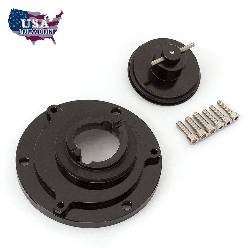 Tanque de tapa de gasolina CNC de EE. UU. para Aprilia RS125/RS250 RSV1000 Mille sin llave negro Foto 4 de 4