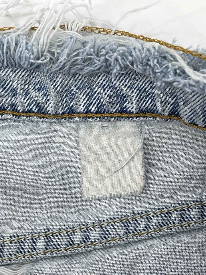 Levis Vintage Cut Off Fringe Jean Shorts Womens Size 6 High Rise Blue