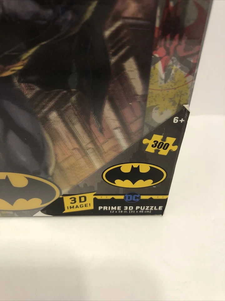NUEVO EN CAJA DC Comics Batman Prime Rompecabezas 3D 12"x18" 300 piezas Coleccionables CAJA DE HOJALATA SELLADA Foto 2 de 4