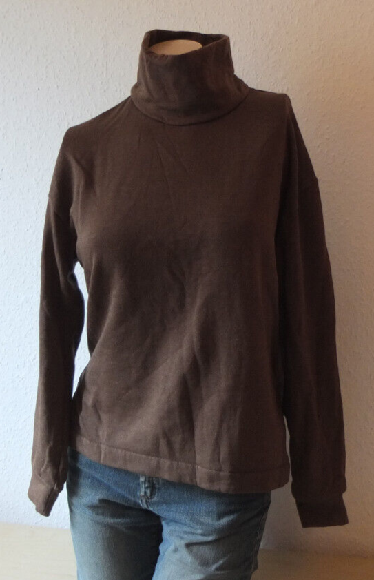 UNIQLO Rollkragen Thermo Pullover XS 34 36 TOP Braun