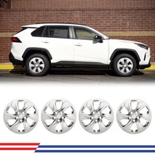 17" Hubcap Chrome Wheel Covers For 2019-2025 Toyota RAV4 R17 Steel Rim