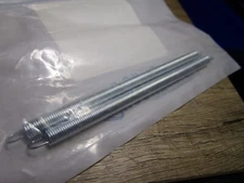 (2) 0.250"OD x 0.031" Wire 5"L Loop End #149 Steel Music Wire Ext Spring