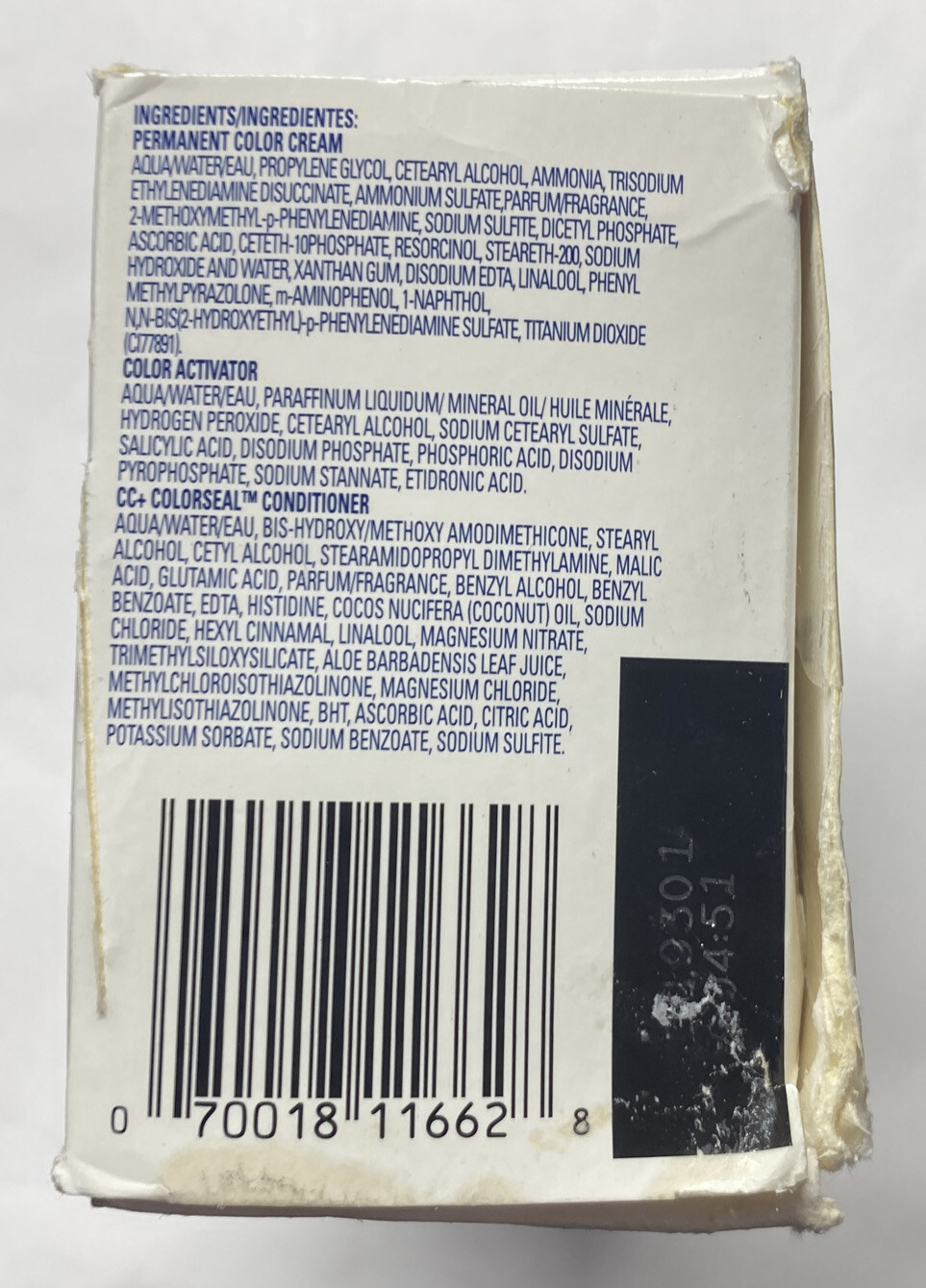 Clairol Nice 'N Easy Permanent 6A Light Ash Brown Hair Color Damaged Box
