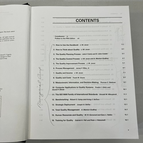 Juran's Quality Handbook 5th Edition Hardcover Joseph Juran & Blanton Godfrey - Foto 5 di 10