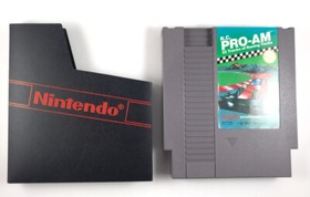 R.C. Carro Caja Original PRO-AM 1988 NINTENDO NES Aut&eacute;ntico Probado Funciona