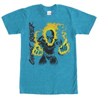 Marvel Ghost Rider Fire Mens Graphic T Shirt Marvel Ghost Rider Fire Mens Graphic T Shirt