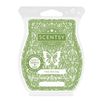 Scentsy Wax Bar Melts Pear-fect Day Scent (3.2 fl. oz.) Retired NEW