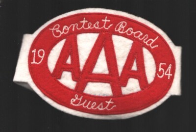 Aaa Racing Board Sports Pub: Indy 500-Race Used AAA Contest Board Guest Armband 1954 ...
