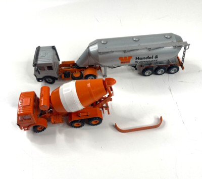 2 Stück LKW Betonmischer und Tankwagen Handel und Transport Conrad