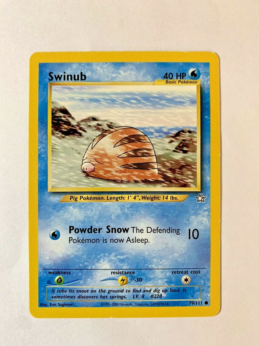 swinub pokemon card value Prices Basic Weakness Pokemon Neo Revelation 1st Edition