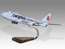 Boeing 747- 400 Freighter Cargolux Desk Wood Airplane Model Large Scale 1/150