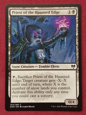 Magic The Gathering KALDHEIM PRIEST OF THE HAUNTED EDGE black card MTG |  eBay