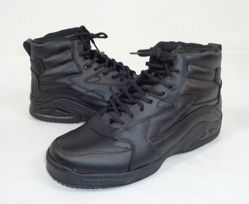 leather ankle trainers