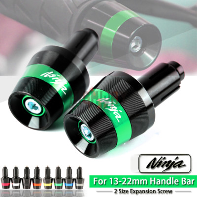 Motorcycle CNC Handlebar Grips Bar End Cap Plug for Kawasaki NINJA 400R
