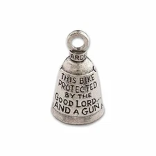 Guardian Bell, Protected By Good Lord and Gun, 2nd Amendment, .75" x 1"