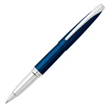Cross ATX Translucent Blue Lacquer Rollerball Pen, New in Box
